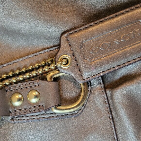 Coach Ashley Metallic Leather Satchel Bag - Picture 8 of 11